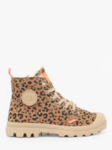 Enkellaarsjes Uit Leder Palladium Bruin women 99519974